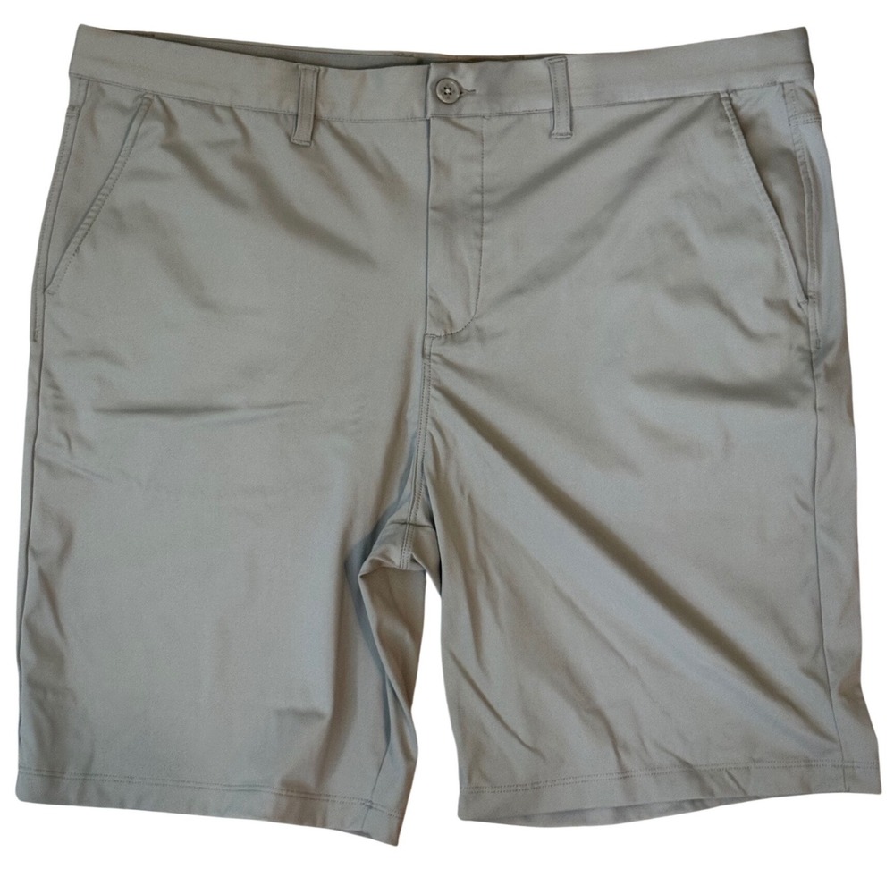 Graham Luxe Trace Mens Fog Gray Golf Shorts Size 40 - Performance Stretch